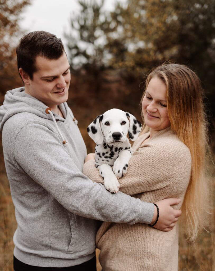 Familienfotos mit Hund